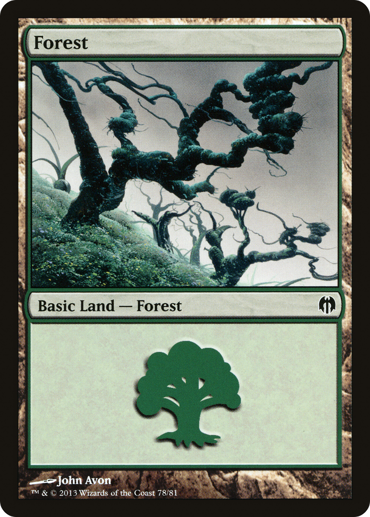 Forest (DDL-078) [Misc] Duel Decks: Heroes vs. Monsters MTG Single Wizards of the Coast
