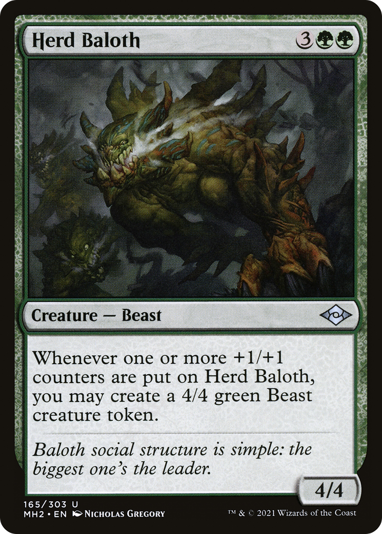 Herd Baloth (MH2-165) [Modern Horizons 2] Foil MTG Single Modern Horizons 2