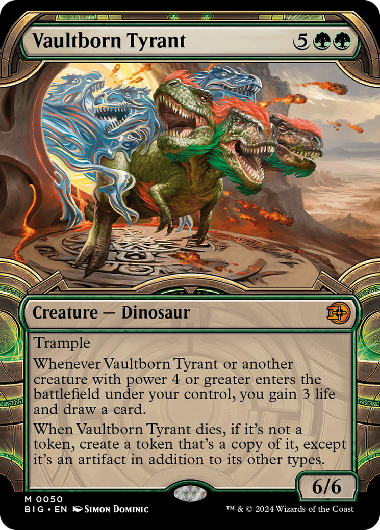 Vaultborn Tyrant (BIG-050) [The Big Score] (Showcase) MTG Single Wizards of the Coast