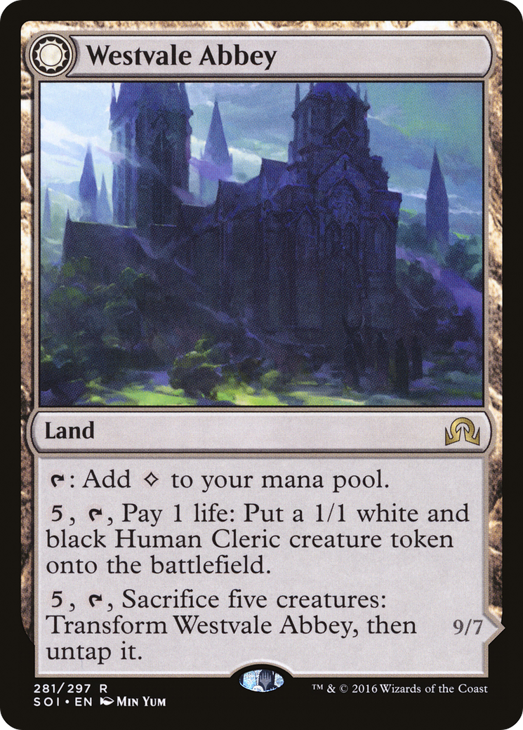 Westvale Abbey // Ormendahl, Profane Prince [Shadows over Innistrad] MTG Single Magic: The Gathering   