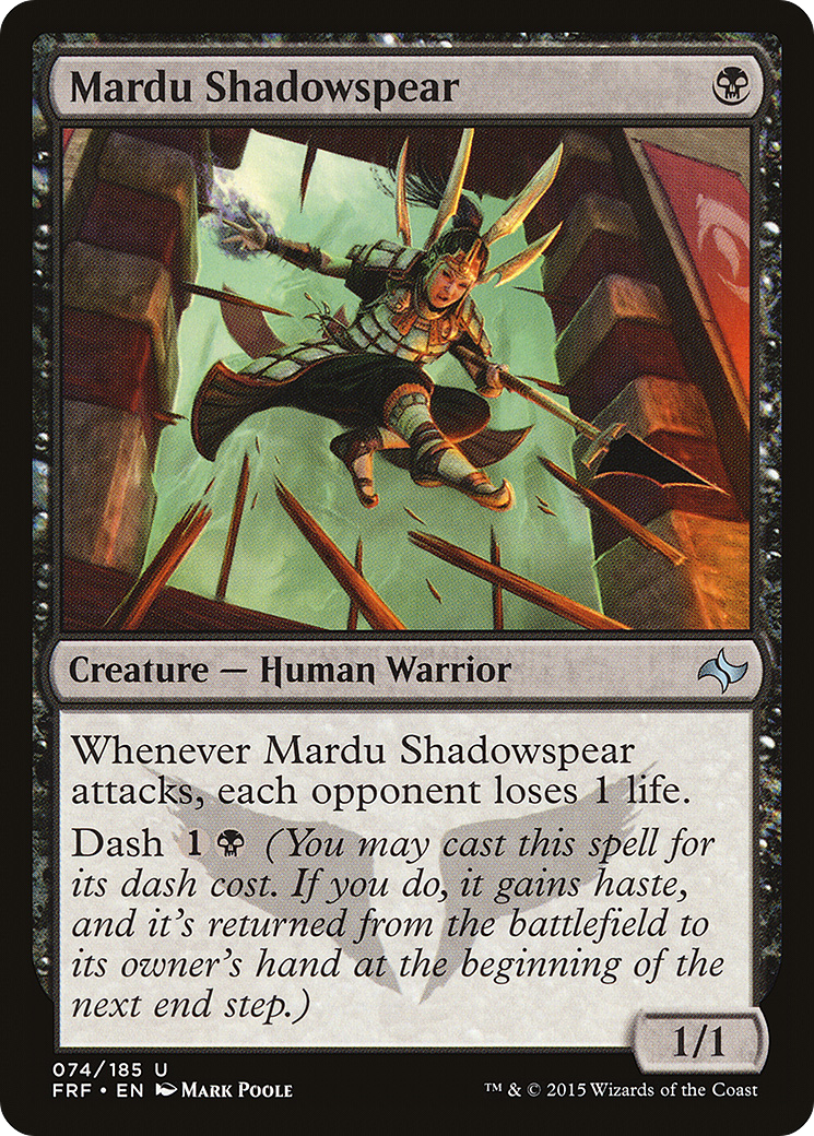 Mardu Shadowspear (FRF-074) [Fate Reforged] Foil MTG Single Wizards of the Coast