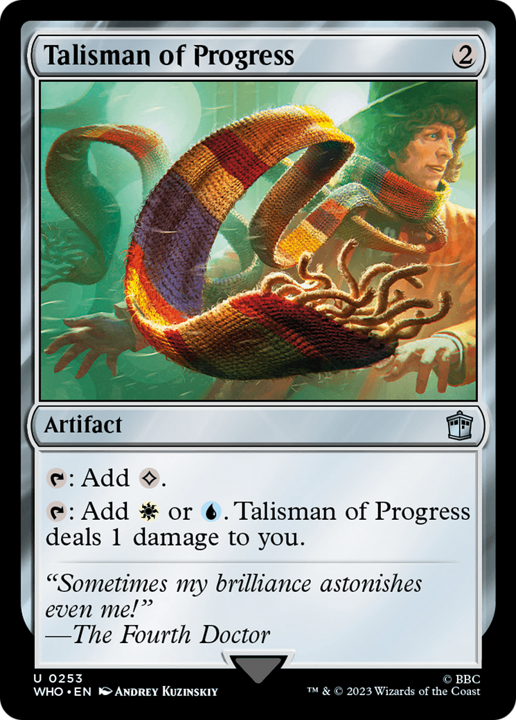Talisman of Progress (WHO-253) [Doctor Who] Foil MTG Single Wizards of the Coast