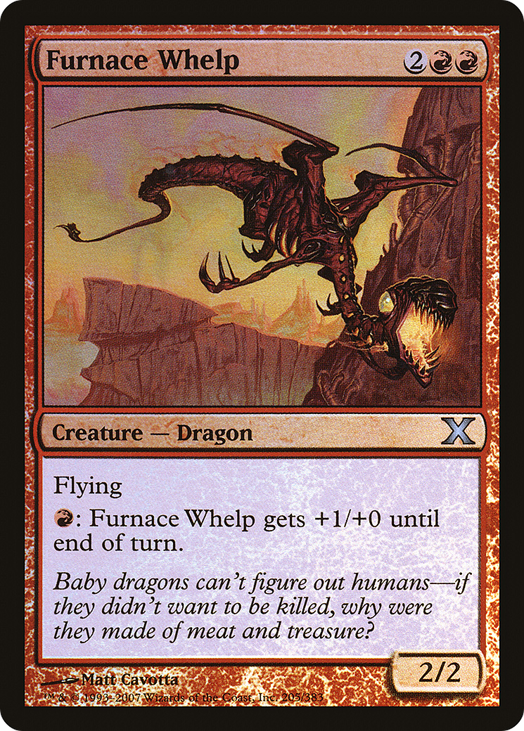 Furnace Whelp (10E-205★) [Tenth Edition] Foil MTG Single Wizards of the Coast