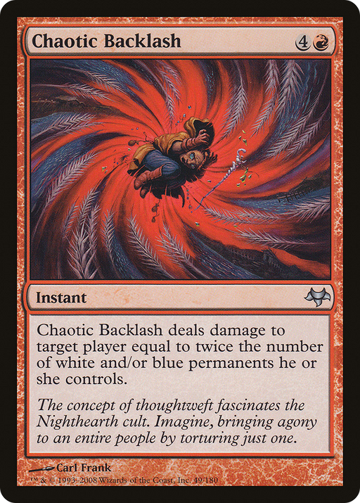 Chaotic Backlash (EVE-049) [Eventide] MTG Single Wizards of the Coast