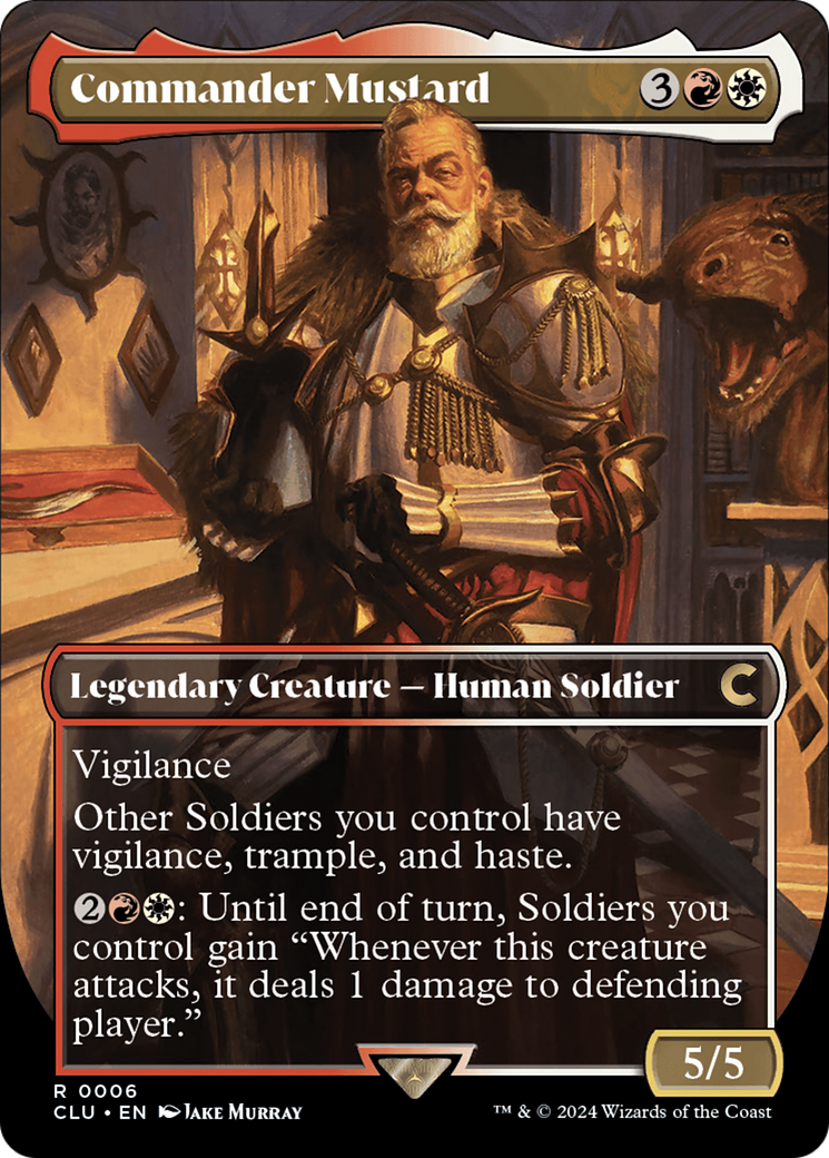 Commander Mustard (CLU-006) [Ravnica: Clue Edition] (Borderless) MTG Single Wizards of the Coast