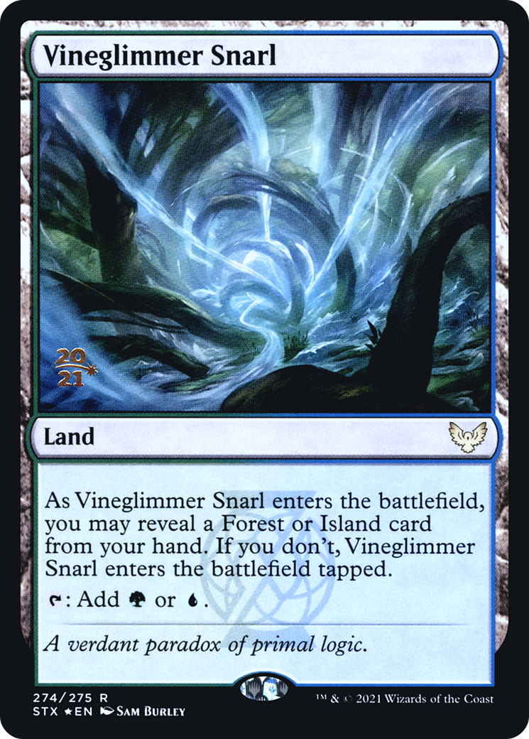 Vineglimmer Snarl (PRE-274) [Strixhaven: School of Mages Promos] Foil MTG Single Wizards of the Coast