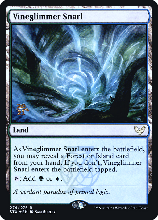 Vineglimmer Snarl (PRE-274) [Strixhaven: School of Mages Promos] Foil MTG Single Wizards of the Coast