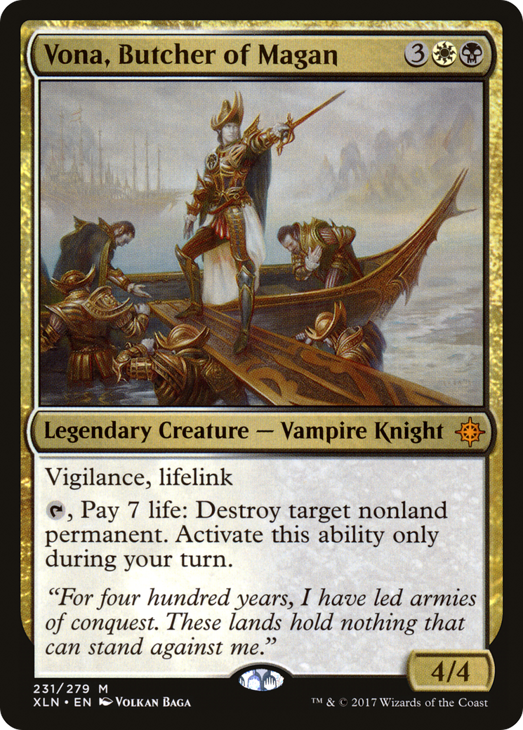 Vona, Butcher of Magan (XLN-231) [Ixalan] Foil MTG Single Wizards of the Coast