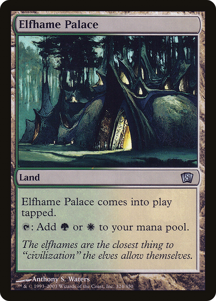 Elfhame Palace (8ED-324) [8th Edition] Foil MTG Single Wizards of the Coast