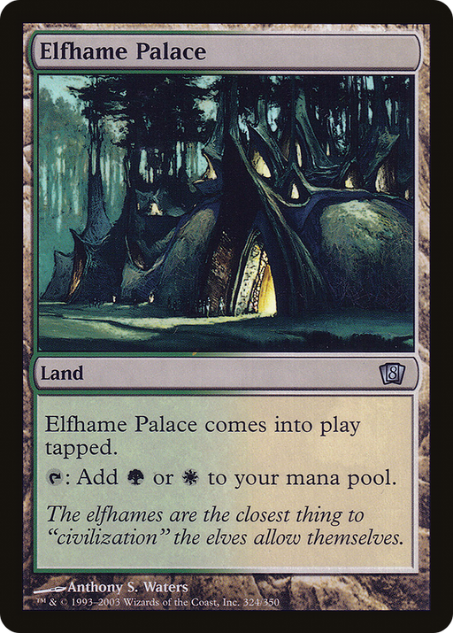 Elfhame Palace (8ED-324) [8th Edition] Foil MTG Single Wizards of the Coast