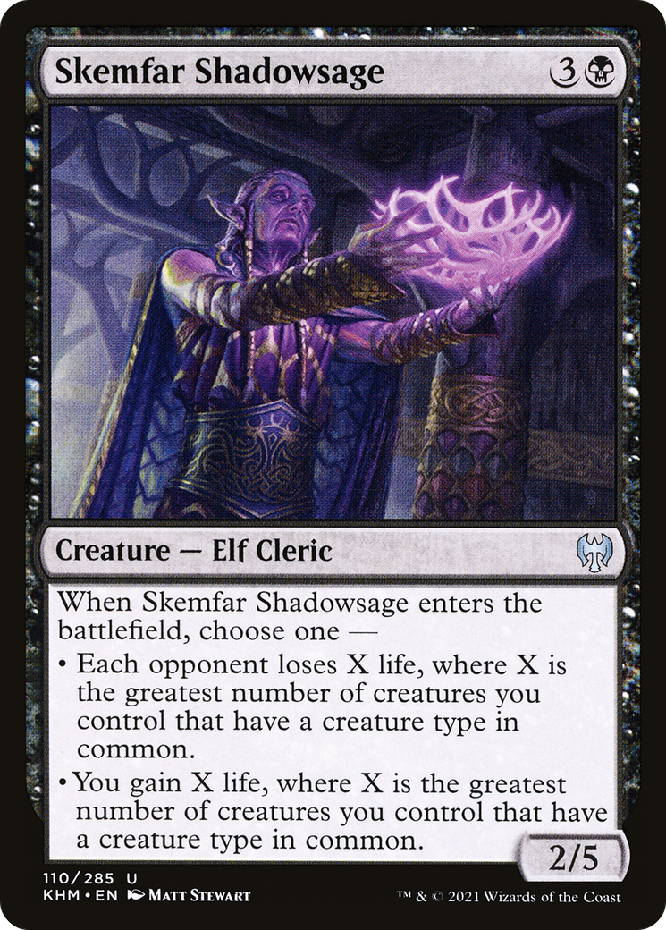 Skemfar Shadowsage (KHM-110) [Kaldheim] MTG Single Wizards of the Coast