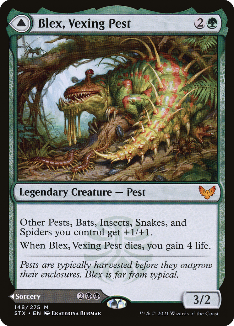 Blex, Vexing Pest (STX-148) [Strixhaven: School of Mages] MTG Single Wizards of the Coast