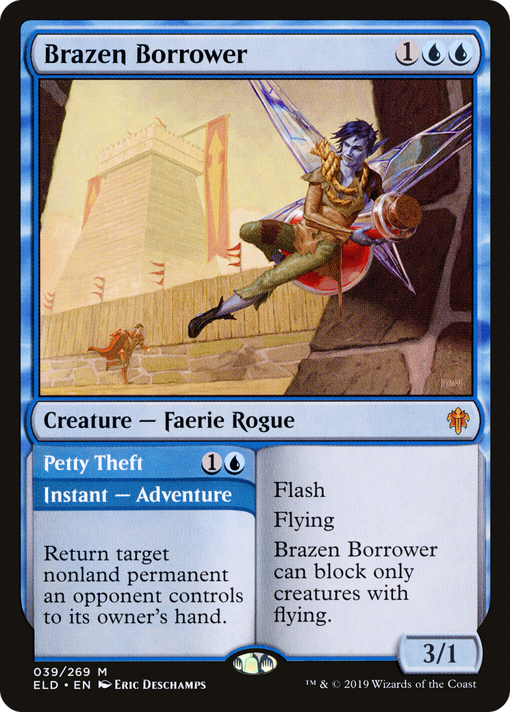 Brazen Borrower (ELD-039) [Throne of Eldraine] Foil MTG Single Wizards of the Coast