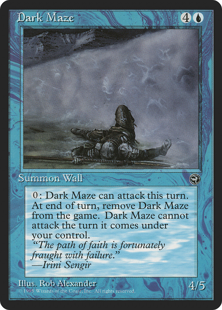 Dark Maze (HML-25A) [Homelands] MTG Single Wizards of the Coast