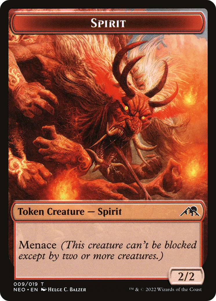 Spirit (NEO-009) [Tokens] Kamigawa: Neon Dynasty Tokens MTG Single Wizards of the Coast