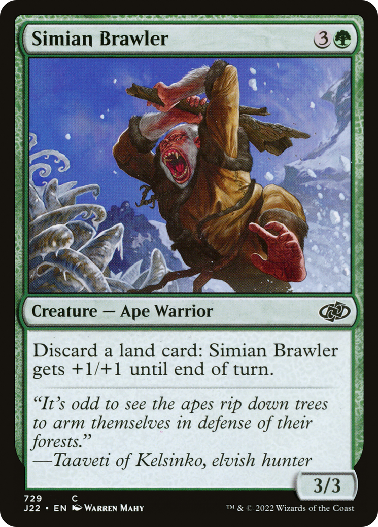 Simian Brawler (J22-729) [Jumpstart 2022] MTG Single Wizards of the Coast