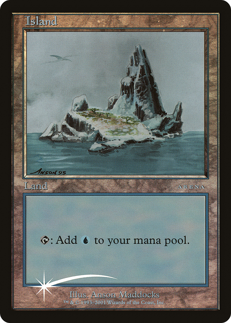 Island (2001) (ARENA-) [Misc] Arena League 2001 Foil MTG Single Wizards of the Coast