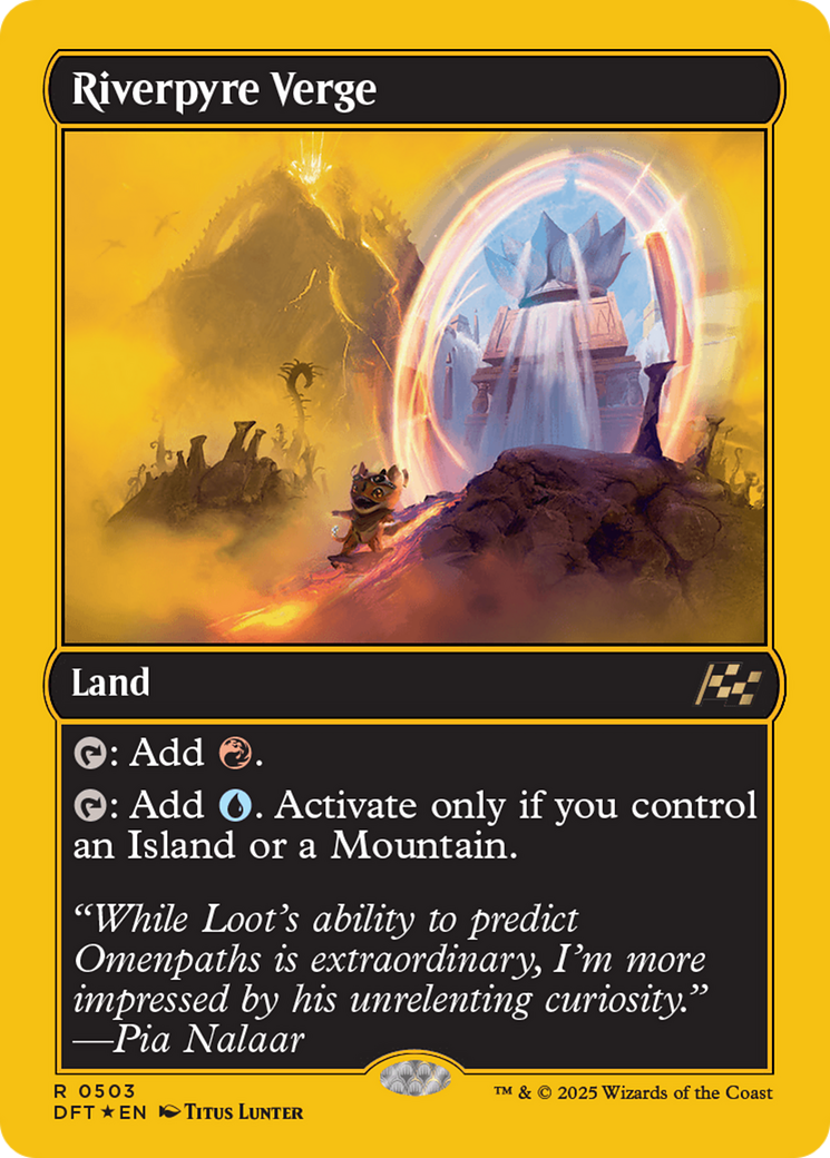 Riverpyre Verge (First-Place Foil) (DFT-503) [Aetherdrift] Foil MTG Single Wizards of the Coast