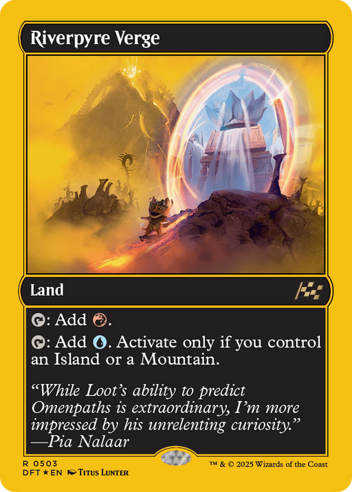 Riverpyre Verge (First-Place Foil) (DFT-503) [Aetherdrift] Foil MTG Single Wizards of the Coast