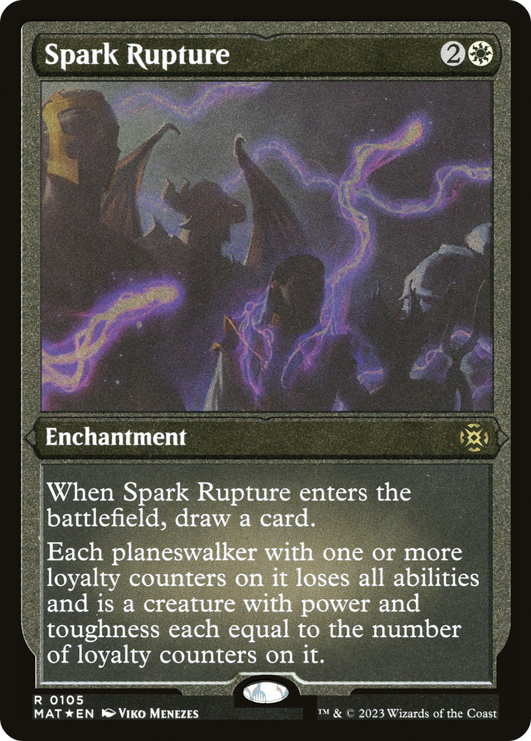 Spark Rupture (MAT-105) [March of the Machine: The Aftermath] Etched Foil MTG Single Wizards of the Coast