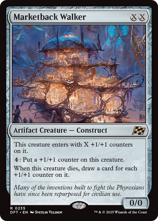 Marketback Walker (DFT-235) [Aetherdrift] Foil MTG Single Wizards of the Coast