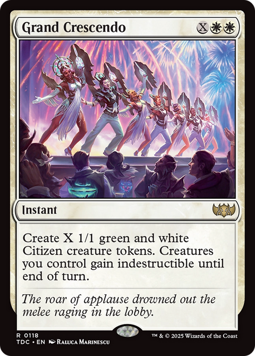 Grand Crescendo (TDC-118) [Commander: Tarkir: Dragonstorm] MTG Single Wizards of the Coast