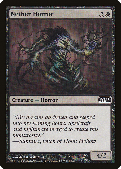 Nether Horror (M11-108) [Magic 2011] Foil MTG Single Wizards of the Coast