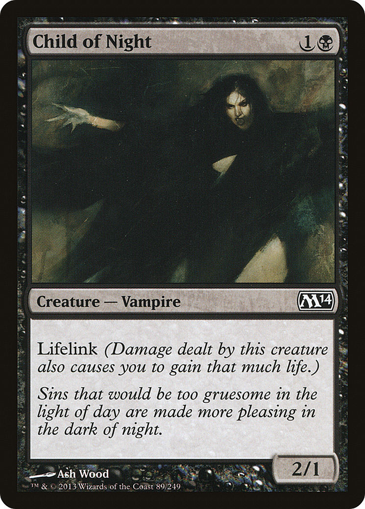 Child of Night (M14-089) [Magic 2014] Foil MTG Single Wizards of the Coast