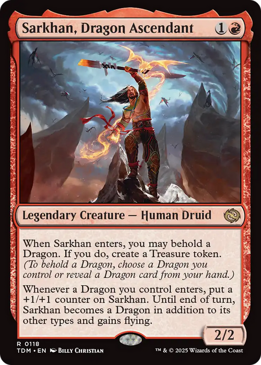 Sarkhan, Dragon Ascendant (TDM-118) [Tarkir: Dragonstorm] MTG Single Wizards of the Coast
