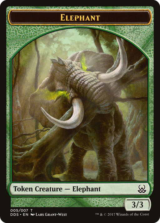 Elephant Token (DDS-005) [Misc] Duel Decks: Mind vs. Might Tokens MTG Single Wizards of the Coast