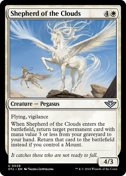 Shepherd of the Clouds (OTJ-028) [Outlaws of Thunder Junction] MTG Single Wizards of the Coast