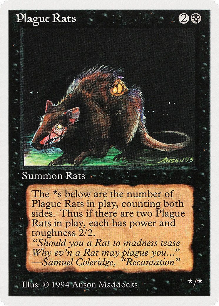 Plague Rats (SUM-123) [Misc] Summer Magic / Edgar MTG Single Wizards of the Coast