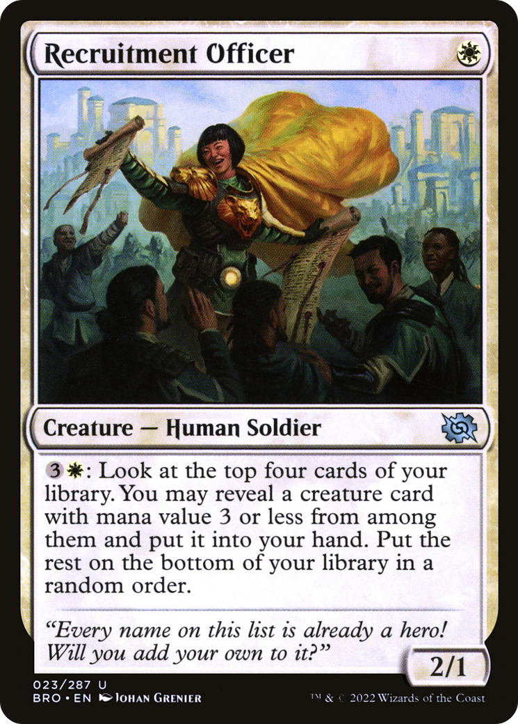 Recruitment Officer (BRO-023) [The Brothers' War] Foil MTG Single Wizards of the Coast