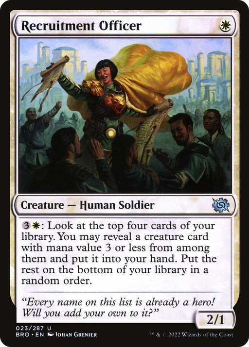 Recruitment Officer (BRO-023) [The Brothers' War] Foil MTG Single Wizards of the Coast