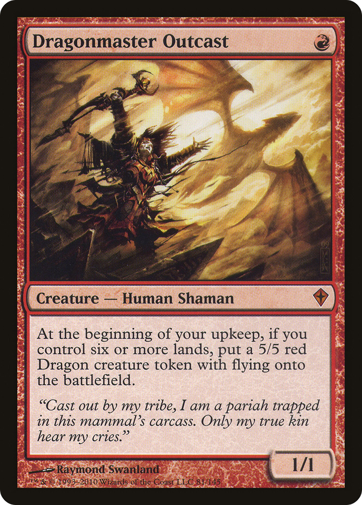 Dragonmaster Outcast (WWK-081) [Worldwake] MTG Single Wizards of the Coast