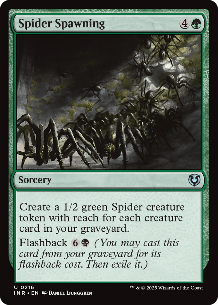 Spider Spawning (INR-216) [Innistrad Remastered] Foil MTG Single Wizards of the Coast