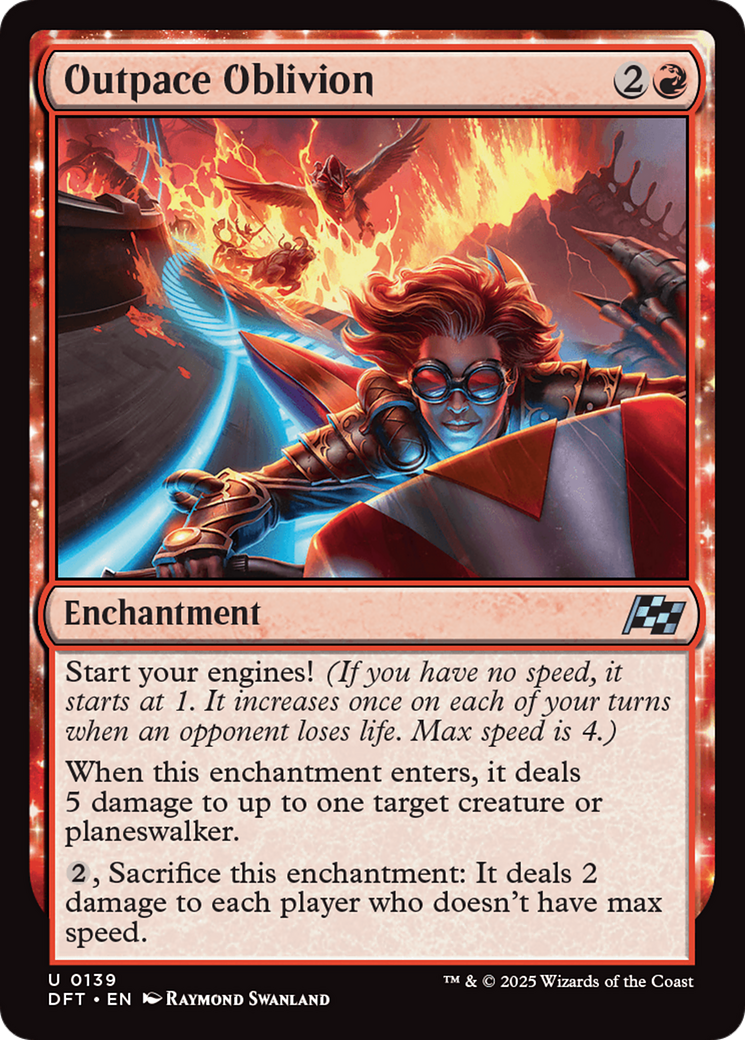 Outpace Oblivion (DFT-139) [Aetherdrift] Foil MTG Single Wizards of the Coast