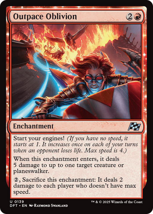 Outpace Oblivion (DFT-139) [Aetherdrift] MTG Single Wizards of the Coast