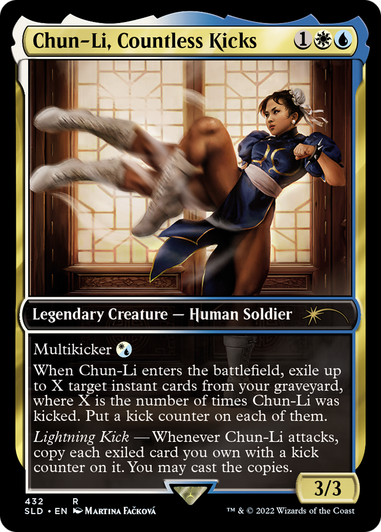 Chun-Li, Countless Kicks [Secret Lair Drop Series] MTG Single Magic: The Gathering