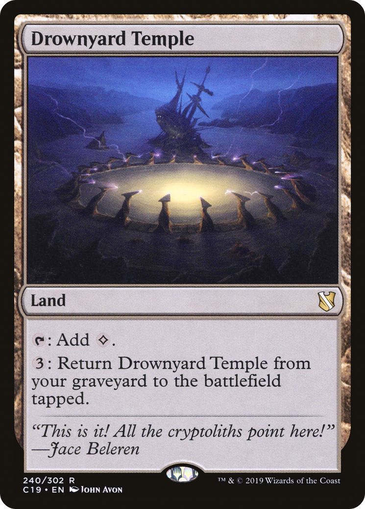 Drownyard Temple (C19-240) [Commander 2019] MTG Single Wizards of the Coast