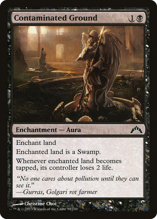 Contaminated Ground (GTC-059) [Gatecrash] Foil MTG Single Wizards of the Coast