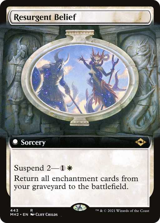 Resurgent Belief (MH2-443) [Modern Horizons 2] (Extended Art) MTG Single Modern Horizons 2