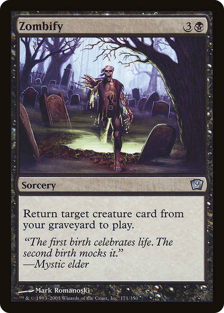 Zombify (9ED-) [9th Edition] Foil MTG Single Wizards of the Coast