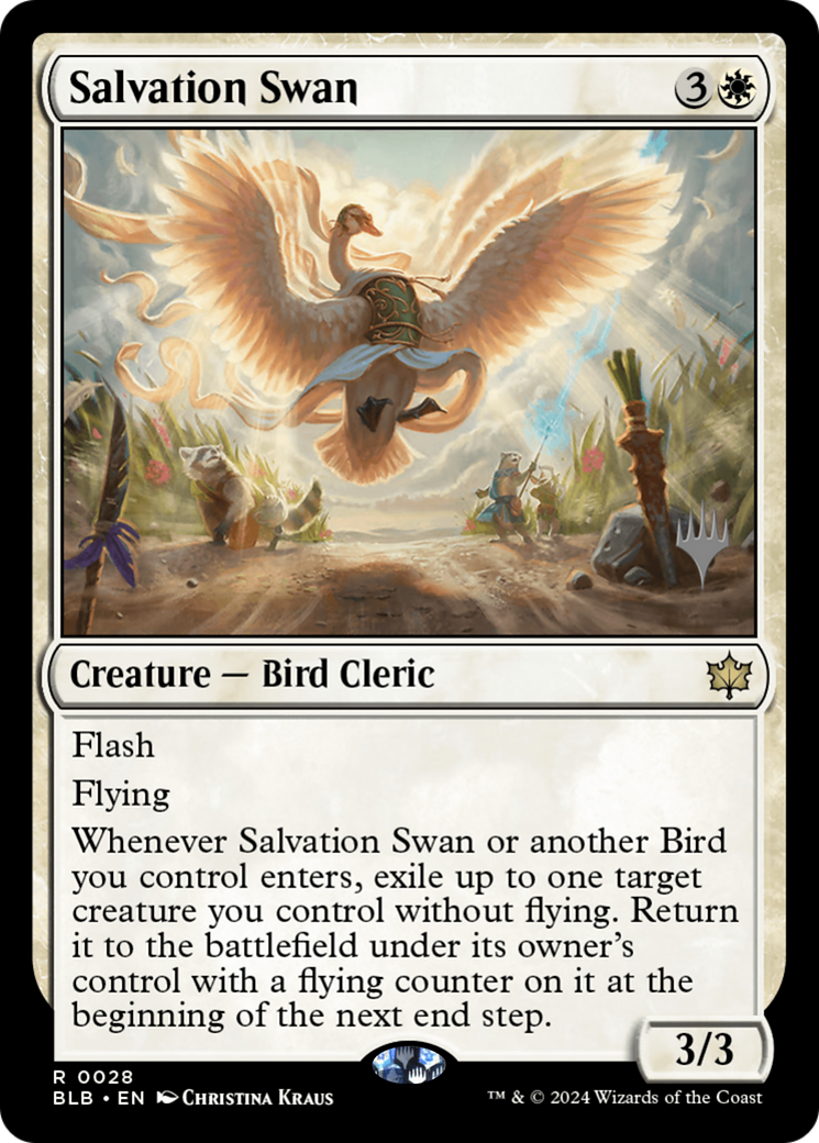 Salvation Swan (PPBLB-028) [Bloomburrow Promos] Foil MTG Single Wizards of the Coast