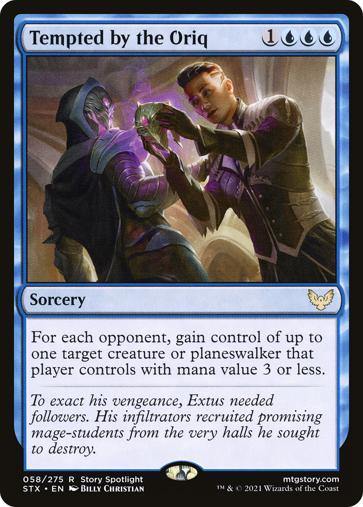 Tempted by the Oriq (STX-058) [Strixhaven: School of Mages] Foil MTG Single Wizards of the Coast