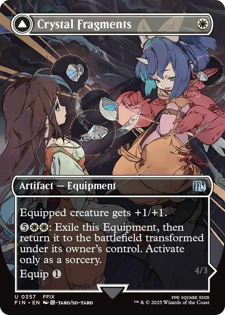 Crystal Fragments (FIN-357) [FINAL FANTASY] (Borderless) Foil MTG Single Wizards of the Coast