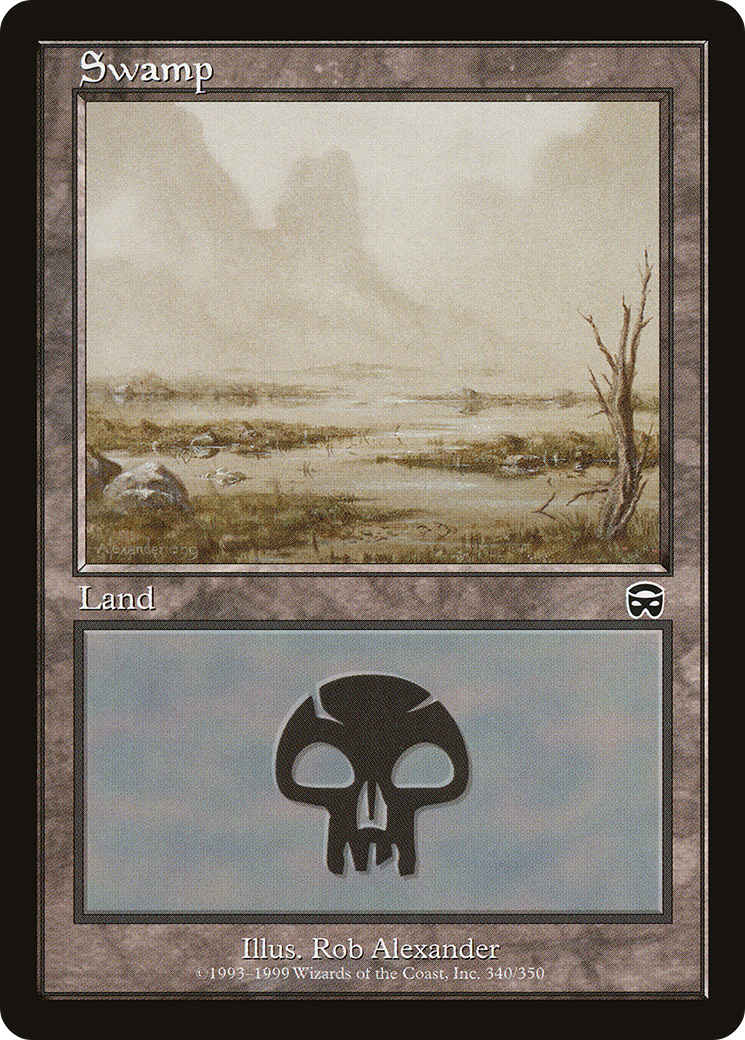 Swamp (MMQ-340) [Mercadian Masques] MTG Single Wizards of the Coast