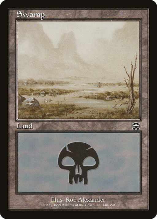Swamp (MMQ-340) [Mercadian Masques] Foil MTG Single Wizards of the Coast