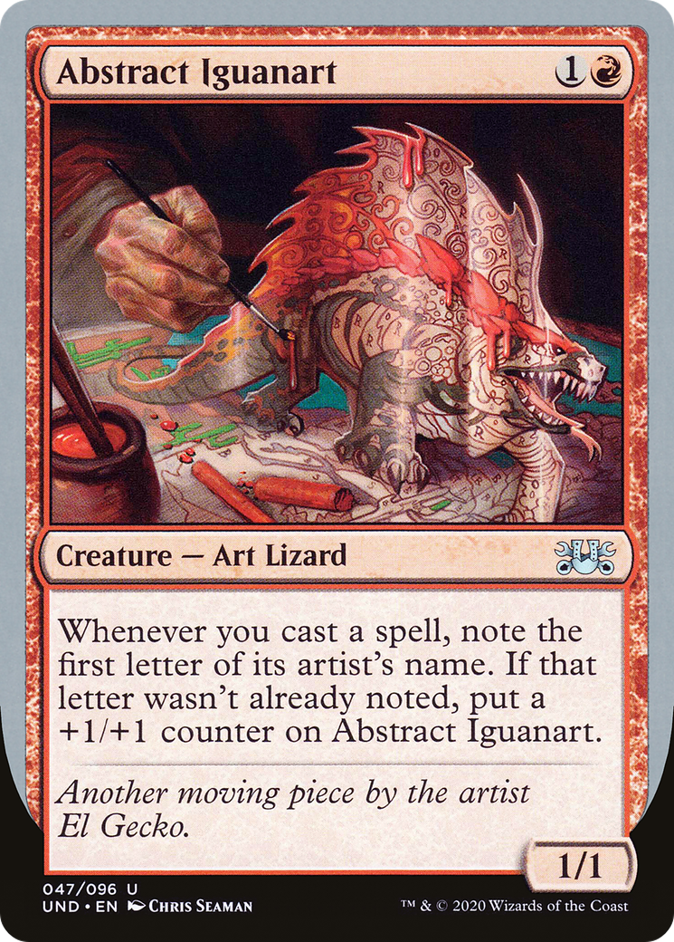 Abstract Iguanart (UND-047) [Unsanctioned] MTG Single Wizards of the Coast