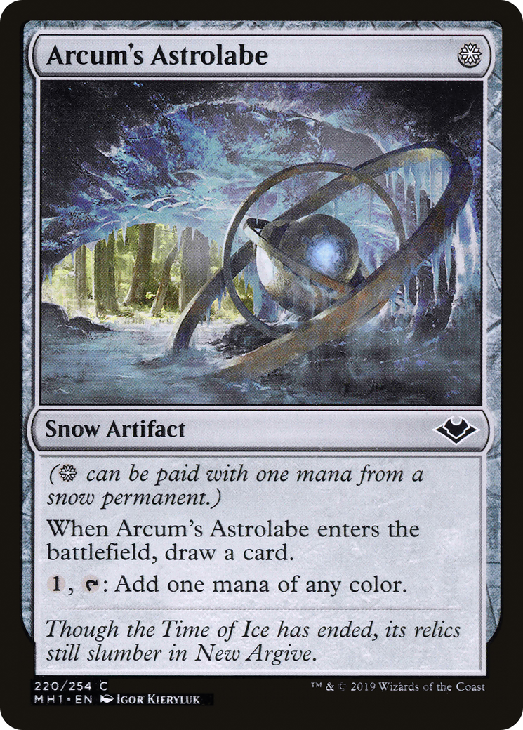 Arcum's Astrolabe (MH1-220) [Modern Horizons] MTG Single Wizards of the Coast